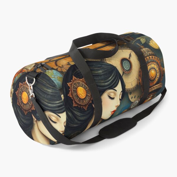 Item preview, Lady in a Beautiful Flower Garden painting inspired by Gustav Klimt designed and sold by Vintage Designs +.