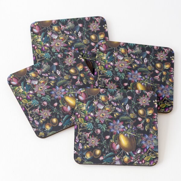 Item preview, Midnight Vintage Exotic Flower Nightgarden Pattern designed and sold by UtArt.