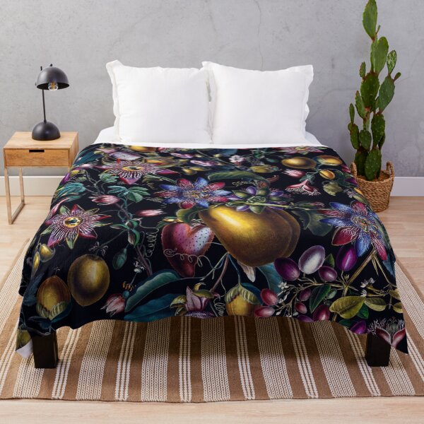 Item preview, Midnight Vintage Exotic Flower Nightgarden Pattern designed and sold by UtArt.