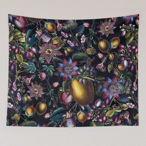 Item preview, Midnight Vintage Exotic Flower Nightgarden Pattern designed and sold by UtArt.