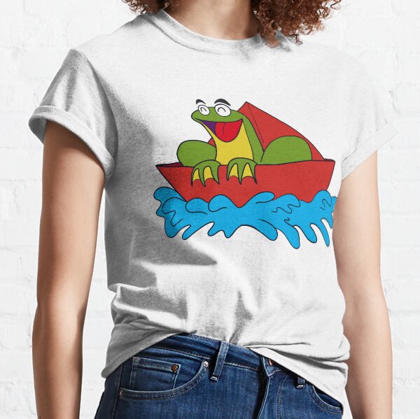 Artikel-Vorschau von Der grüne Frosch besteigt ein Papierboot, designt und verkauft von ArielleHauck.