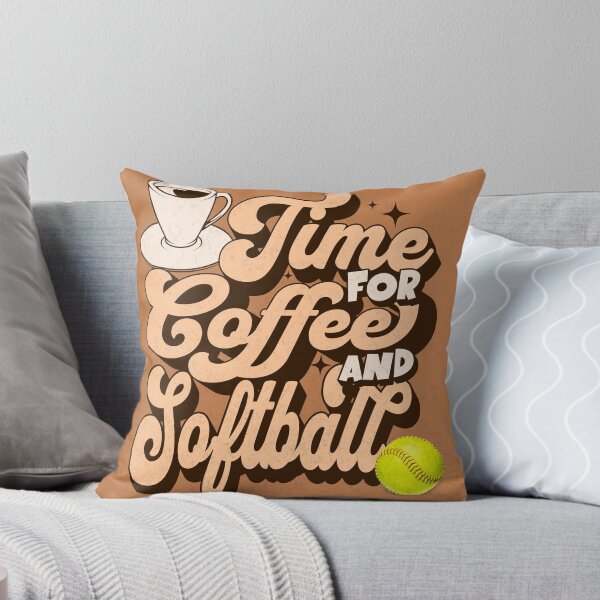 Item preview, Time for Coffee and Softball designed and sold by Double7Designs.