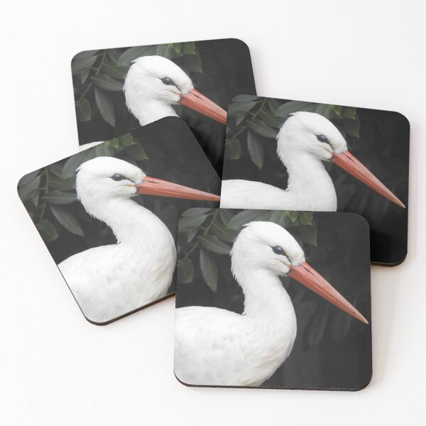 Item preview, White Stork portrait designed and sold by TwistedClassics.