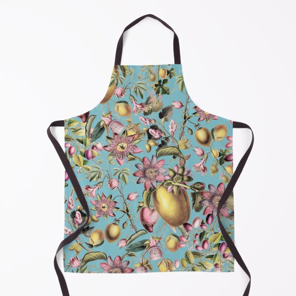 Item preview, Midnight Vintage Exotic Flower Nightgarden Pattern - Sepia Turquoise designed and sold by UtArt.