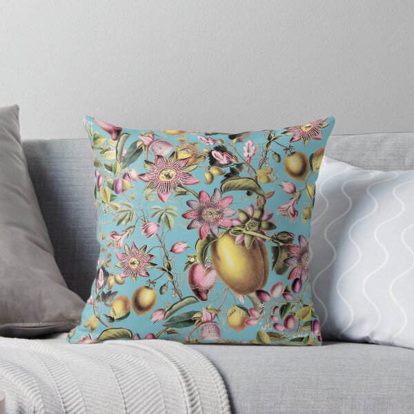 Item preview, Midnight Vintage Exotic Flower Nightgarden Pattern - Sepia Turquoise designed and sold by UtArt.