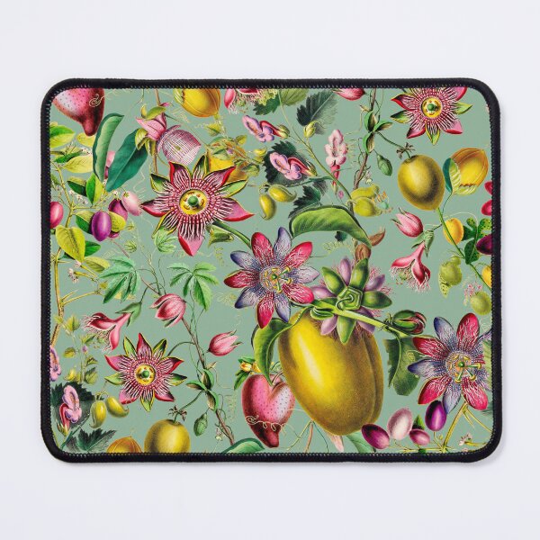 Item preview, Midnight Vintage Exotic Flower Nightgarden Pattern - Green designed and sold by UtArt.