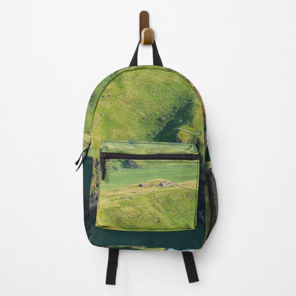 Item preview, Lonely Red Roof House Overlooking Green Hills and Ocean designed and sold by regnumsaturni.