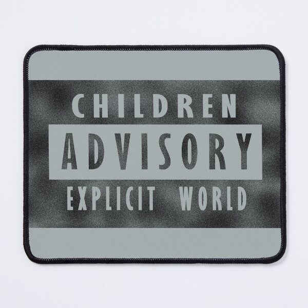 Item preview, Children advisory - explicit world - black designed and sold by BeJahMan.