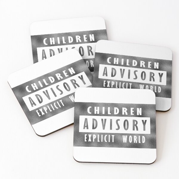 Item preview, Children advisory - explicit world - black designed and sold by BeJahMan.