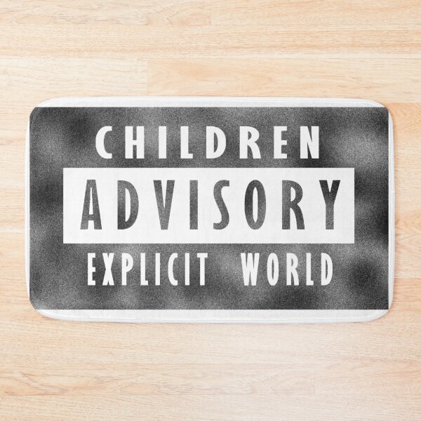 Item preview, Children advisory - explicit world - black designed and sold by BeJahMan.