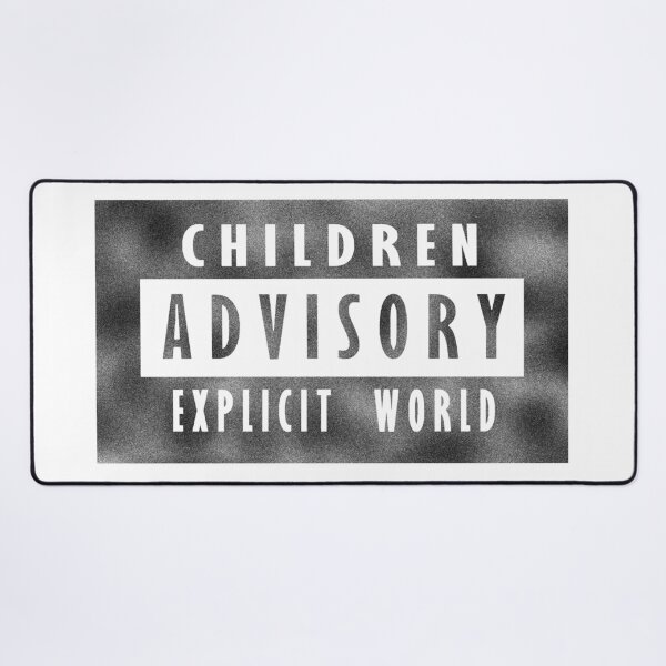 Item preview, Children advisory - explicit world - black designed and sold by BeJahMan.