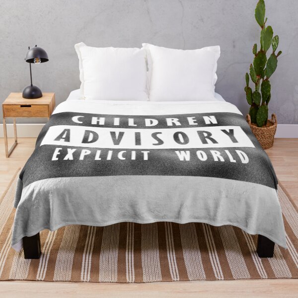 Item preview, Children advisory - explicit world - black designed and sold by BeJahMan.