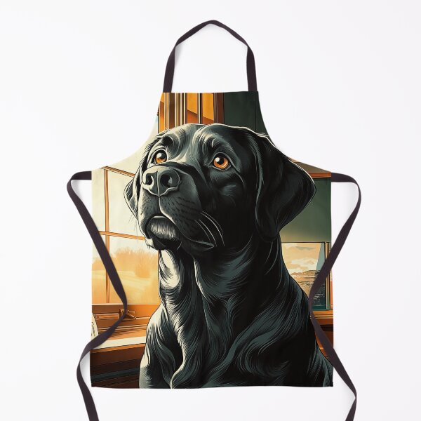Item preview, Black Labrador by Window designed and sold by PetsArt.