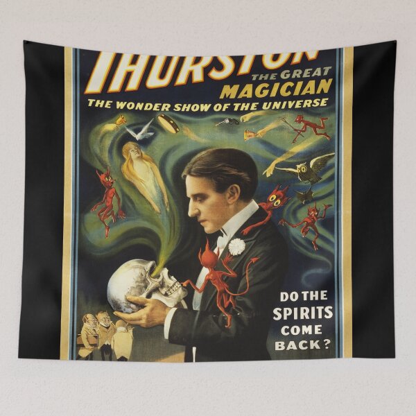 Item preview, Thurston the Great  vintage Magic Magician Poster art designed and sold by Vintage Designs +.