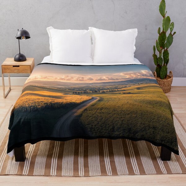 Item preview, Sunset Over Rolling Hills with Dramatic Clouds and Pathway designed and sold by regnumsaturni.