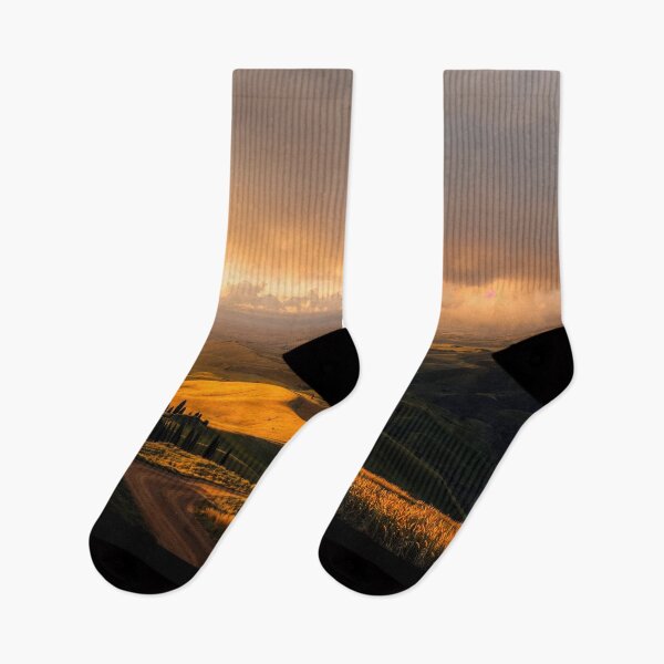 Item preview, Golden Sunset Over Rolling Hills Capturing Nature's designed and sold by regnumsaturni.