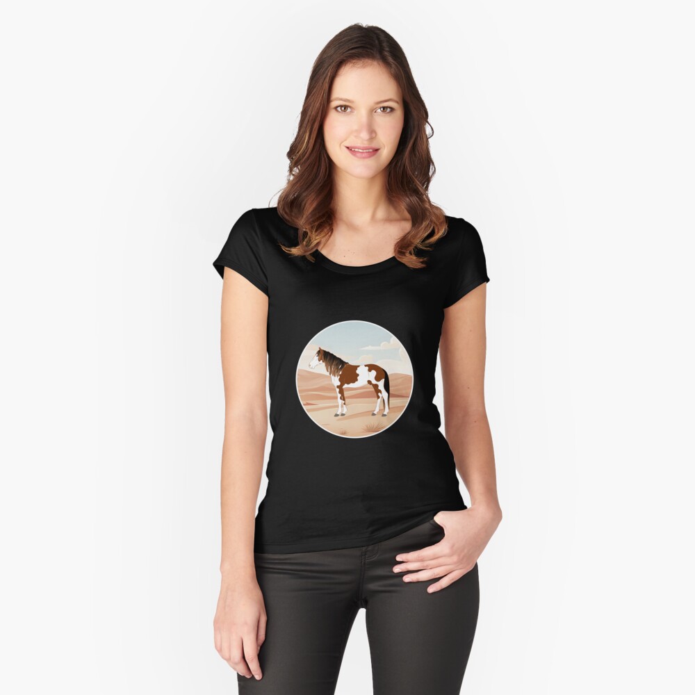 Aperçu de l'œuvre T-shirt échancré créée et vendue par WebEquitation.