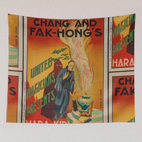 Item preview,  Chang and Fak-Hongs vintage illusionist magician magic poster art designed and sold by Vintage Designs +.