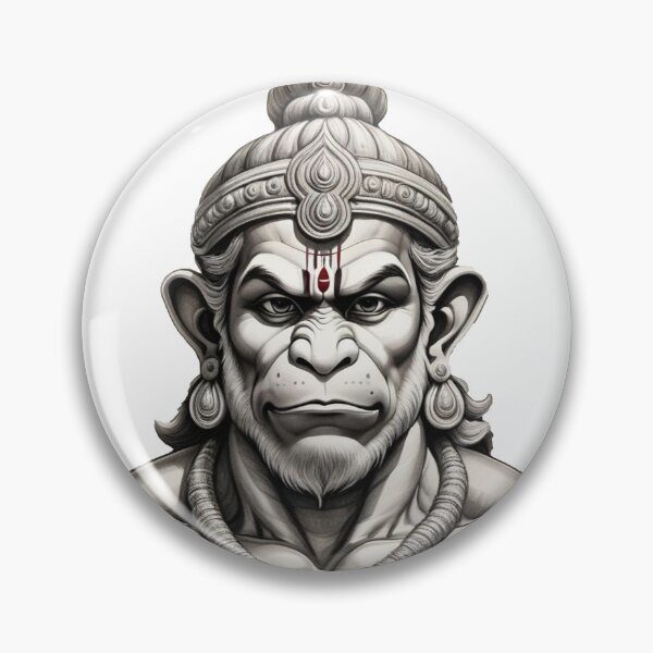 Item preview, A skatch of Bajrangbali designed and sold by Poonamstylehub.