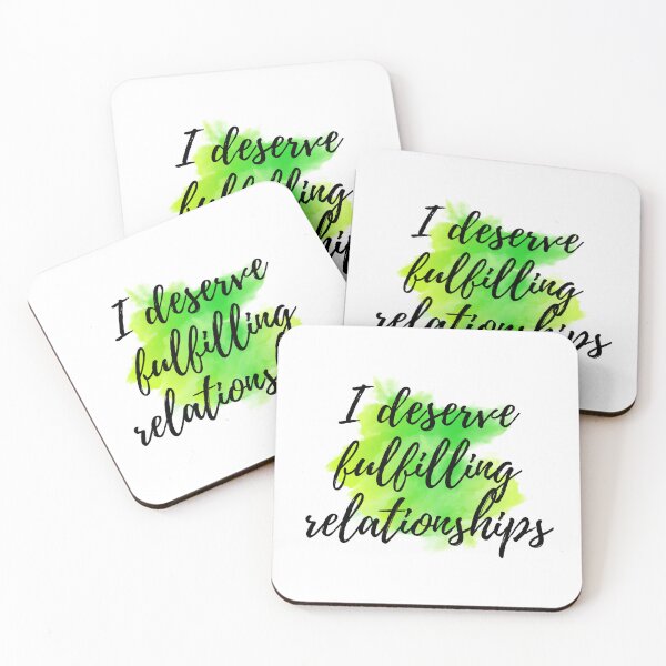 Item preview, I deserve fulfilling relationships - Positive Affirmations - For Self Love [ 2025 - Collection ] designed and sold by elmsstudios.