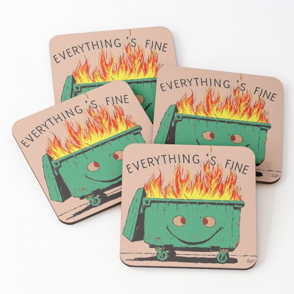 Item preview, Everything's Fine - Dumpster Fire Design designed and sold by iamhewho.