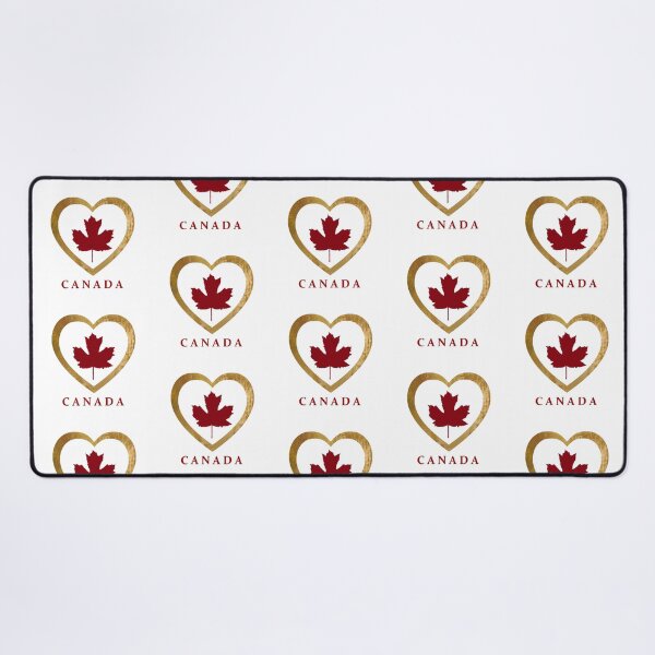 Item preview, Red Maple Leaf in Gold Heart - Canada Love designed and sold by Star58.
