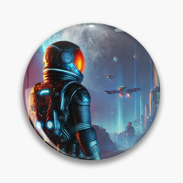 Item preview, Astronaut on colonized planet in space  designed and sold by Purpleflex.