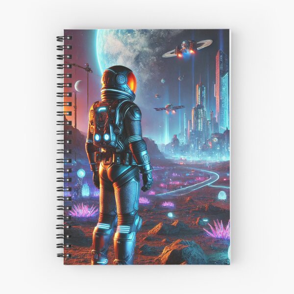Item preview, Astronaut on colonized planet in space  designed and sold by Purpleflex.