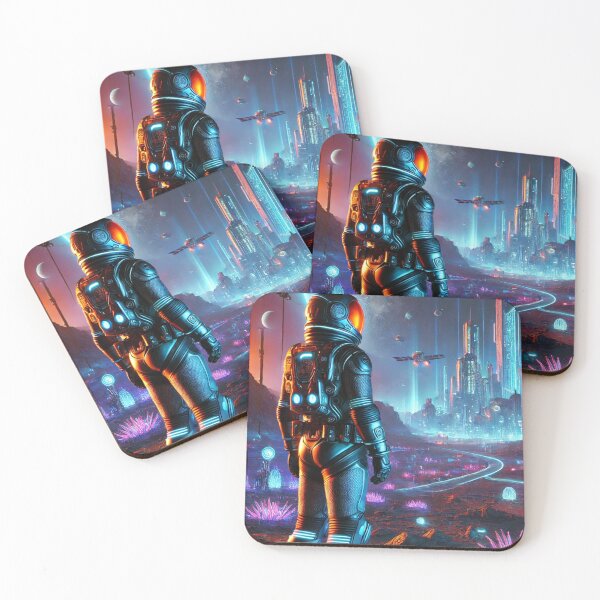 Item preview, Astronaut on colonized planet in space  designed and sold by Purpleflex.