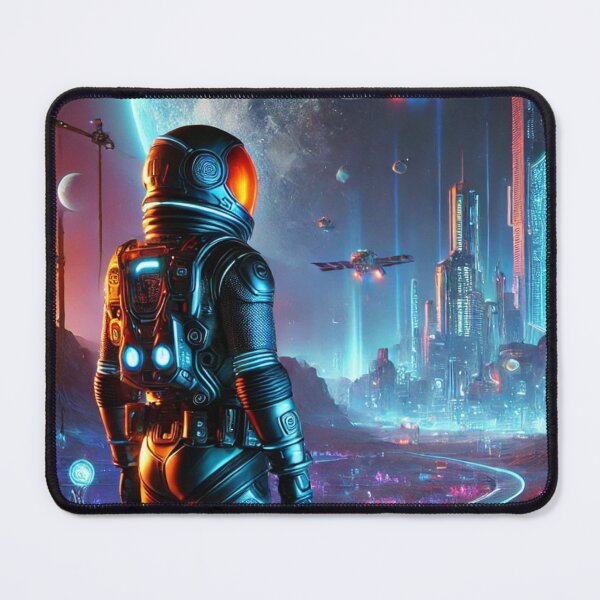 Item preview, Astronaut on colonized planet in space  designed and sold by Purpleflex.