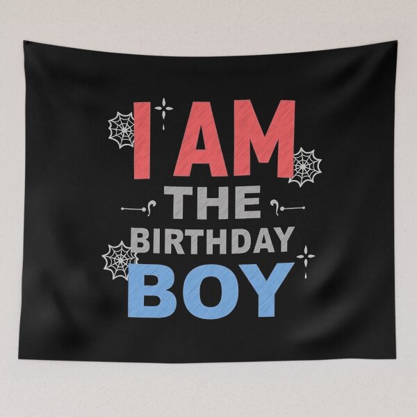 Item preview, Kids Spider Web Birthday Party I'm The Birthday Boy designed and sold by studiopekepeke.