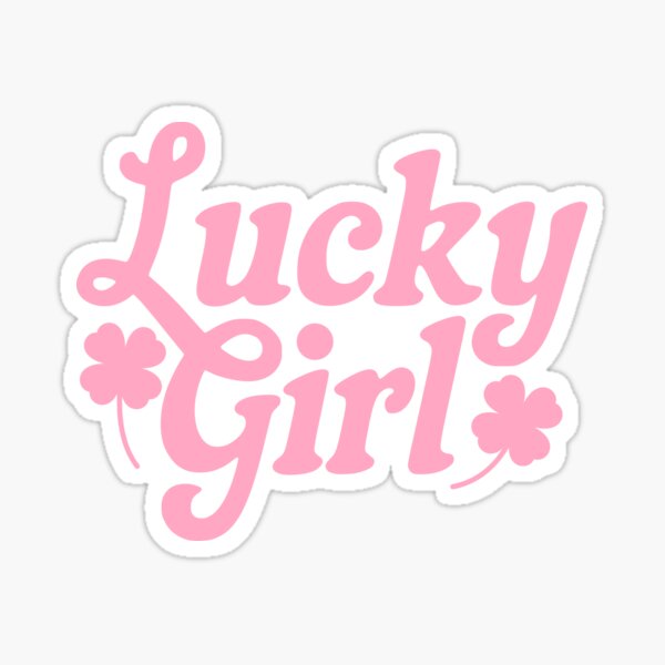 Item preview, Lucky Girl! Pink 4 Leaf Clover designed and sold by PMCreative.