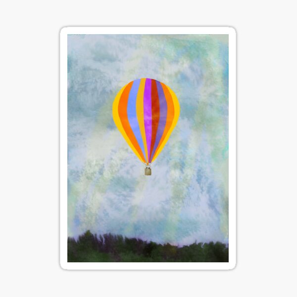 Artikelvorschau, Heißluftballon, Ölgemälde auf Leinwand, Frühlingskollektion entworfen und verkauft von artoriginal.