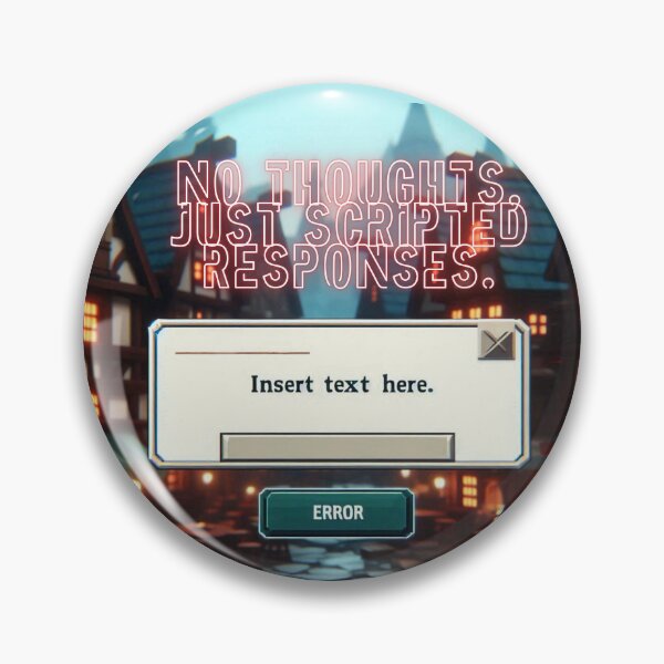 Item preview, NPC Vibes - No Thoughts, just scripted Responses. designed and sold by nature. electrified..