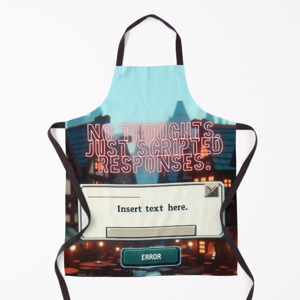 Item preview, NPC Vibes - No Thoughts, just scripted Responses. designed and sold by nature. electrified..