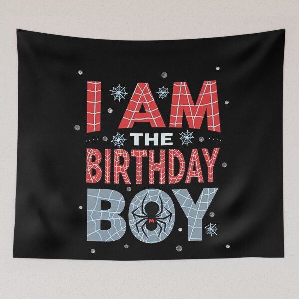 Item preview, Kids Spider Web Birthday Party I'm The Birthday Boy designed and sold by studiopekepeke.
