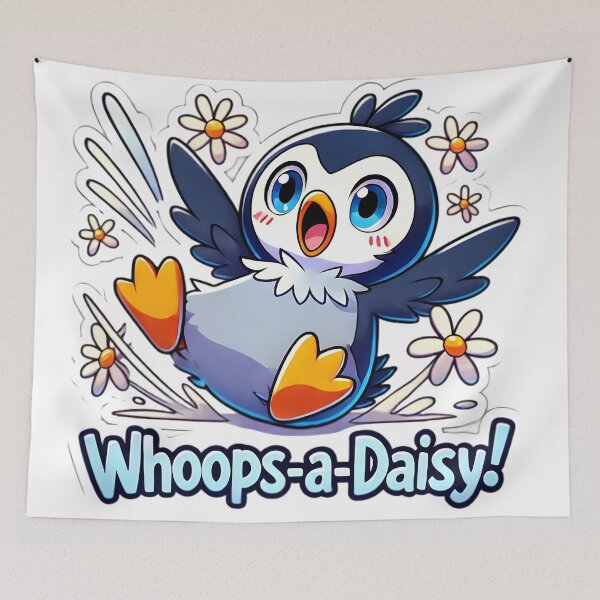 Item preview, Clumsy Penguin Cute Sticker designed and sold by Zatch-Bell.