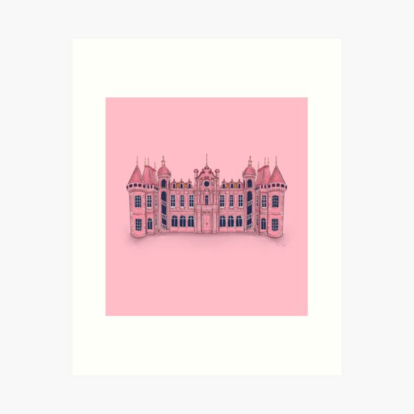 Item preview, Pink House Illustration designed and sold by Grace Cain Illustration.