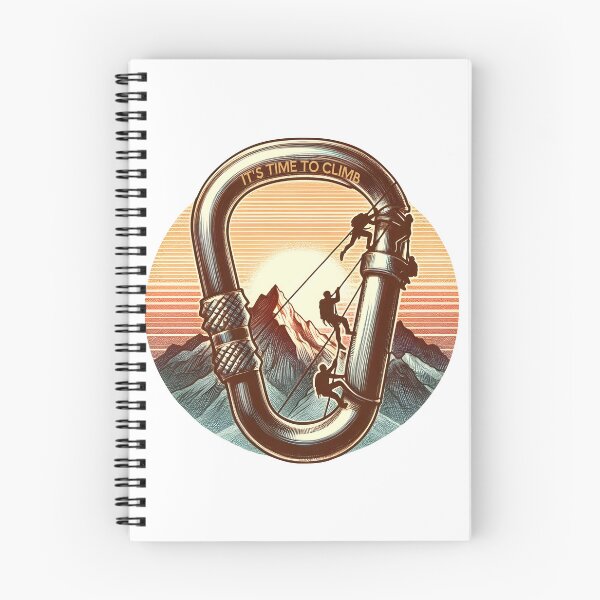 Item preview, It's time to climb - climbing carabiner designed and sold by wildexperience.