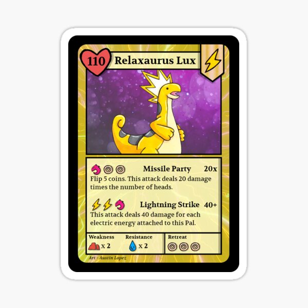 Artikel-Vorschau von Relaxaurus Lux - TCG-Parodiekarte, designt und verkauft von ThePalePrince.