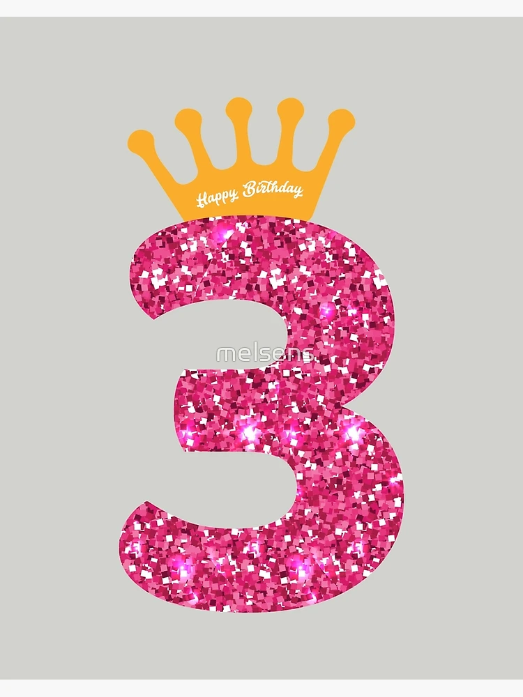 3rd Queens Crow Happy Birthday for Girls