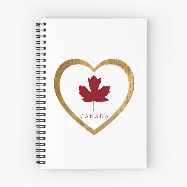 Item preview, Canada Love Red Maple Leaf in Gold and White Heart designed and sold by Star58.