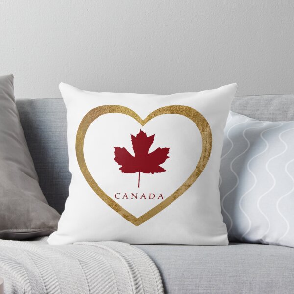 Item preview, Canada Love Red Maple Leaf in Gold and White Heart designed and sold by Star58.