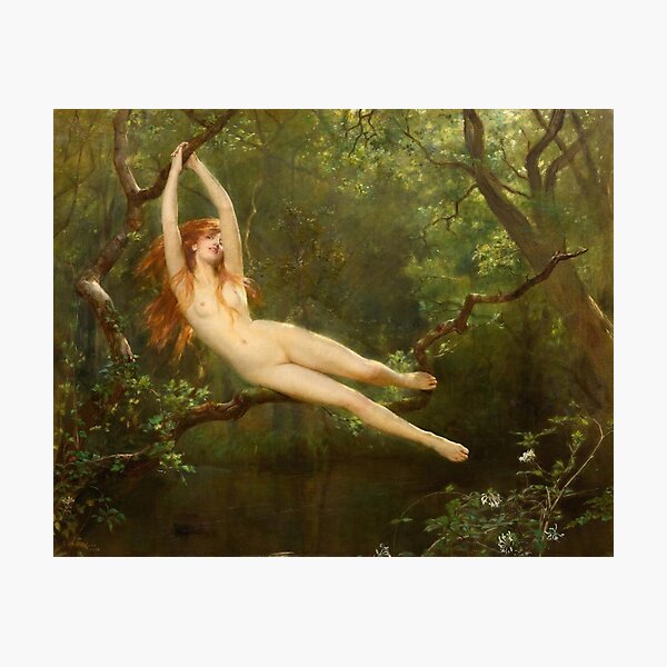 Item preview,  A nymph in the forest.(1893) - JOHN COLLIER designed and sold by Vintage Designs +.