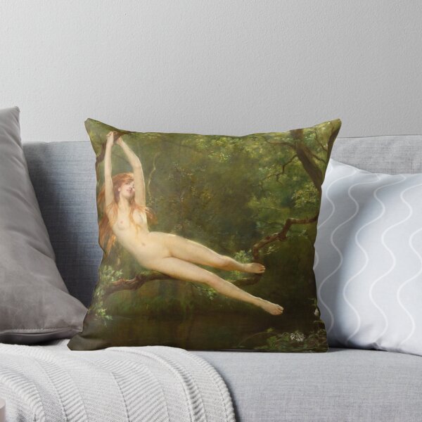 Aperçu de l'œuvre Une nymphe dans la forêt. (1893) - JOHN COLLIER créée et vendue par Vintage Designs +.
