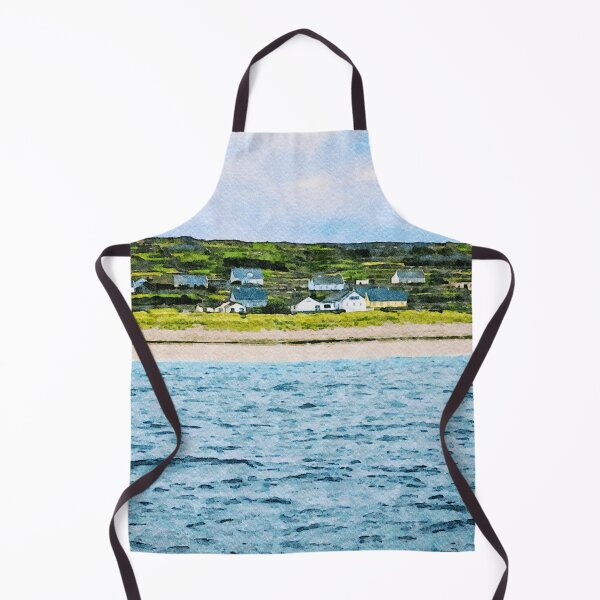Item preview, Watercolor landscape of Inishmore on the Aran Islands in Ireland designed and sold by GestaltImagery.