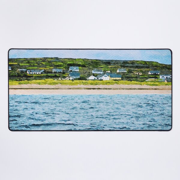 Item preview, Watercolor landscape of Inishmore on the Aran Islands in Ireland designed and sold by GestaltImagery.
