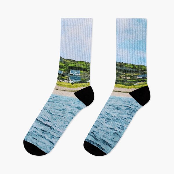 Item preview, Watercolor landscape of Inishmore on the Aran Islands in Ireland designed and sold by GestaltImagery.