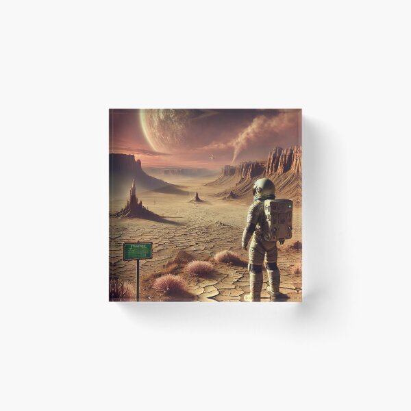 Item preview, Astronaut travels on newly discovered planet in space designed and sold by Purpleflex.
