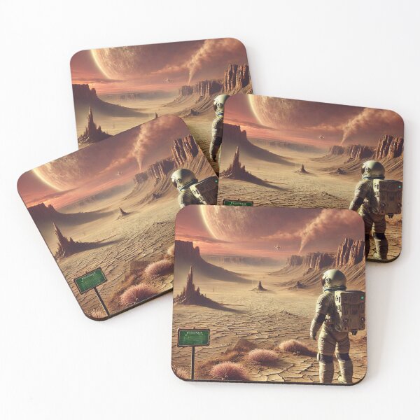Item preview, Astronaut travels on newly discovered planet in space designed and sold by Purpleflex.